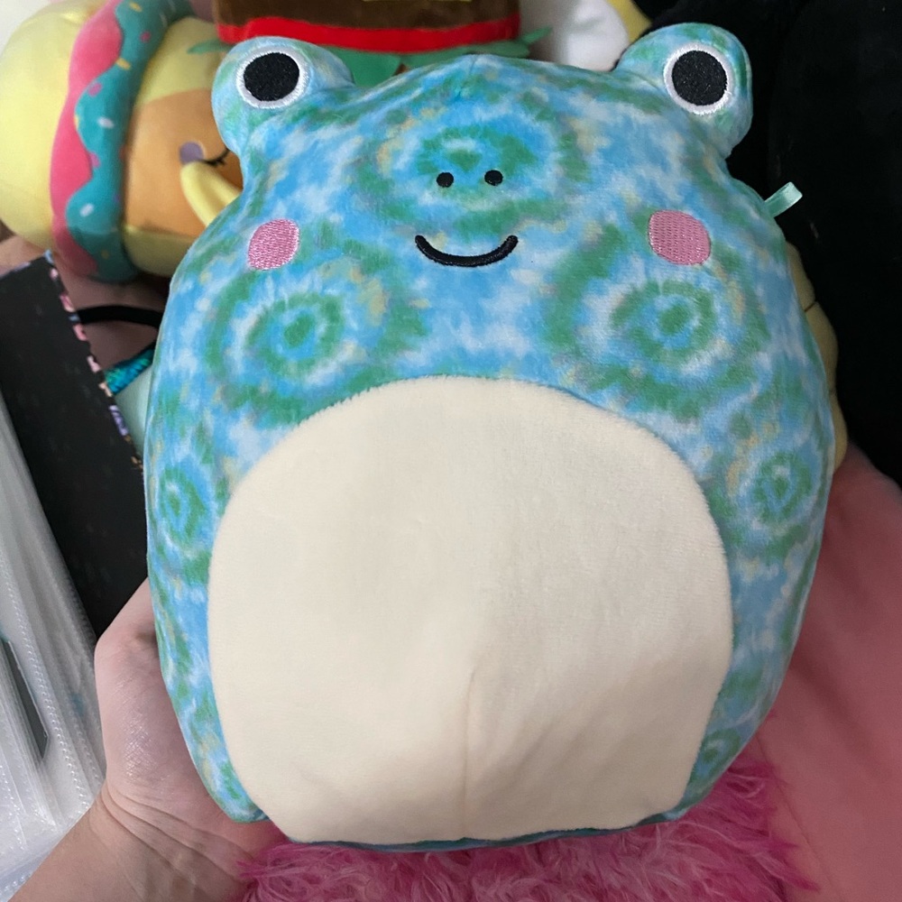 Ferdi the Tie Dye Frog Squishmallow